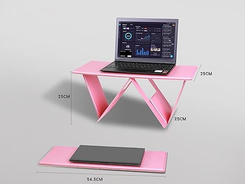 Miniatura 2 de MRJKNRO.KJ - Escritorio plegable para computadora portátil, teléfono y escritura, fácil de usar, llevar y estirar, ligero, para casa, en la oficina