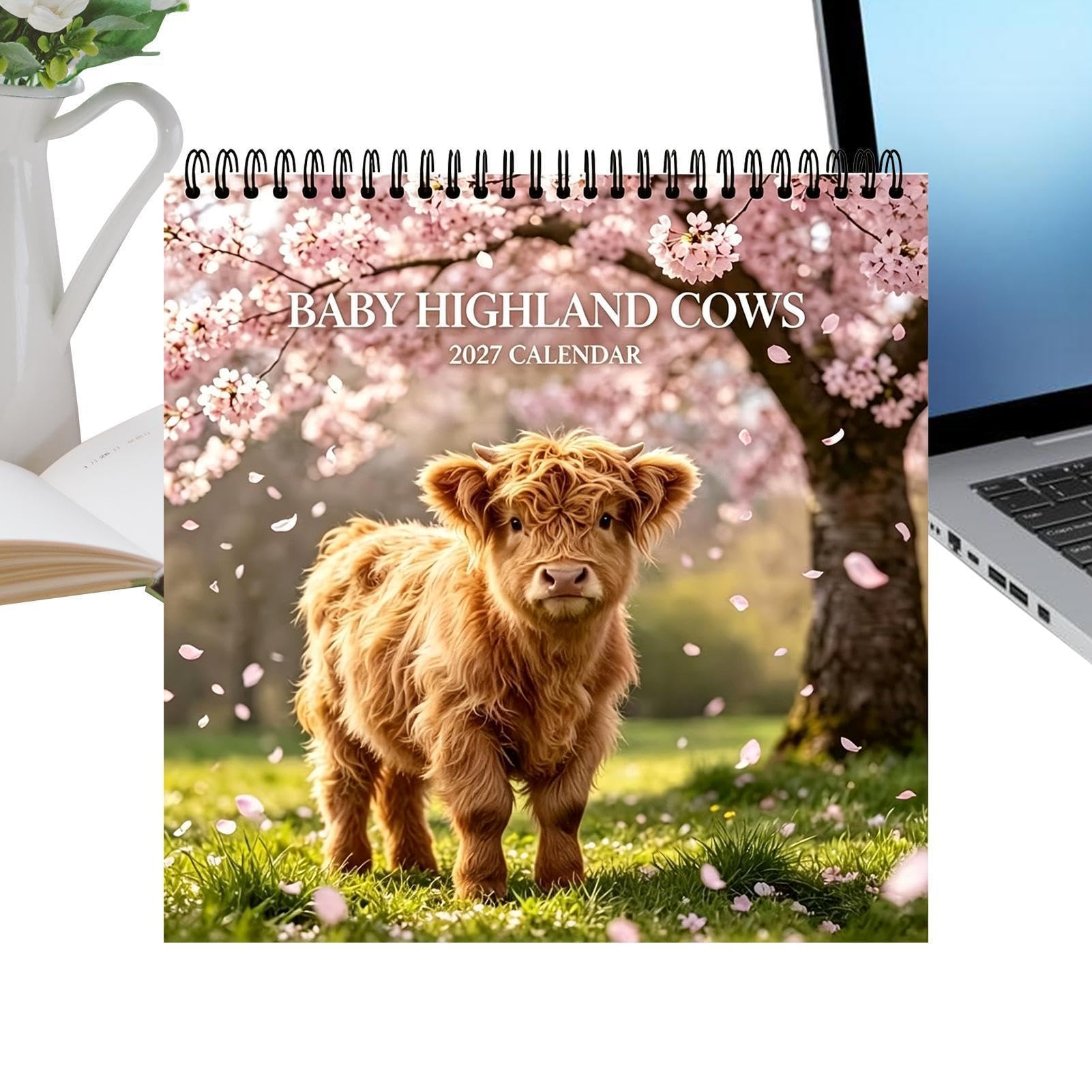 Kuhkalender 2027 12-Monats-Planer Organizer Mit Rustikalem Tiermotiv | Natur Kuh Planer Kalender Für Zuhause, Schule, Lesen, Studium, Aufgabe, Übung, Workout, Urlaub, Party, Geburtstag, Reise