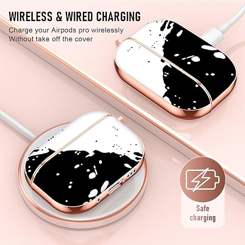 Miniatura 2 de Maxjoy Funda para AirPods Pro 2, funda protectora dura única a prueba de golpes para Airpod Pro de 2ª generación con llavero compatible con Apple