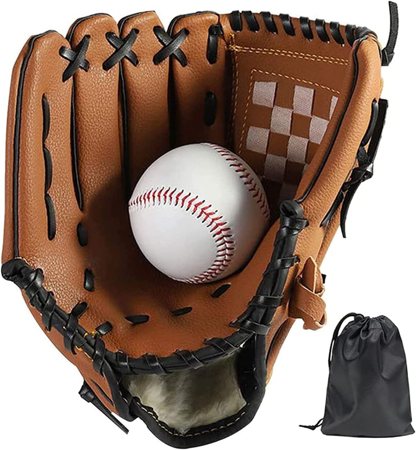 LeapBeast Rękawica Baseballowa Rękawica Softballowa PU Ispessita dla Dzieci Młodzieży Dorosłych