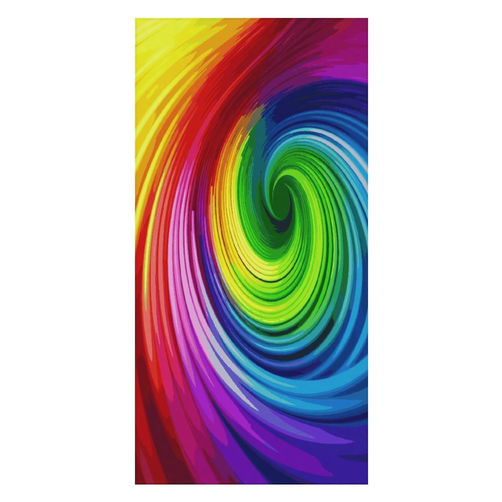 FekiLoot Rainbow Spiral Beach Towel Oversized Bath Towel Ultra Soft Pool Towel Cozy Swim Towel Silky Lounge Towel Quick Dry Travel Towel Gentle Absorbent Towel for Adults Women Men