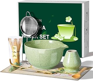 16 Oz Matcha Whisk Set, 8 - piece Set Organic Matcha Set Whisk,Premium C...