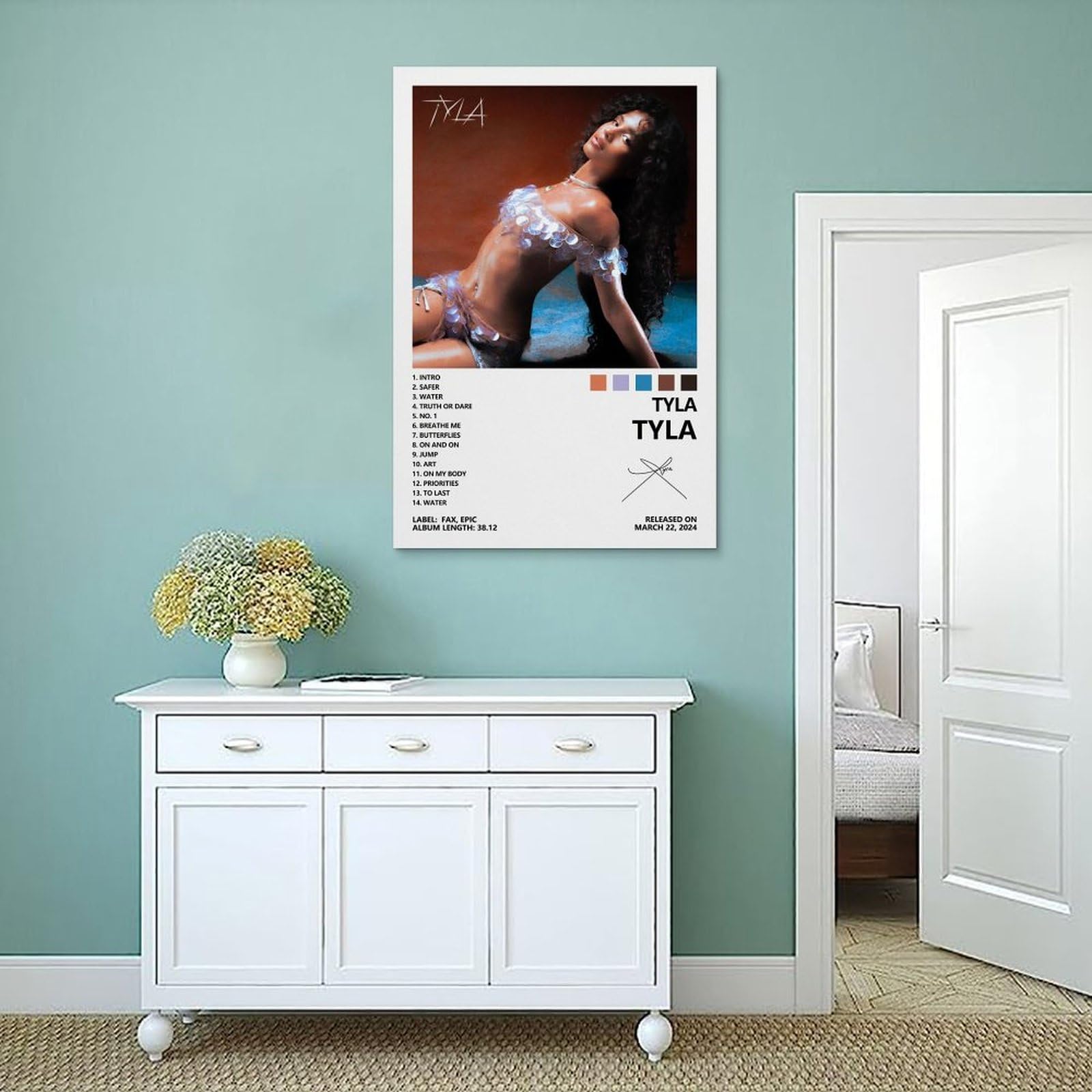 SUANEA Tyla Poster Tyla Album Cover Posters Posters for Room
