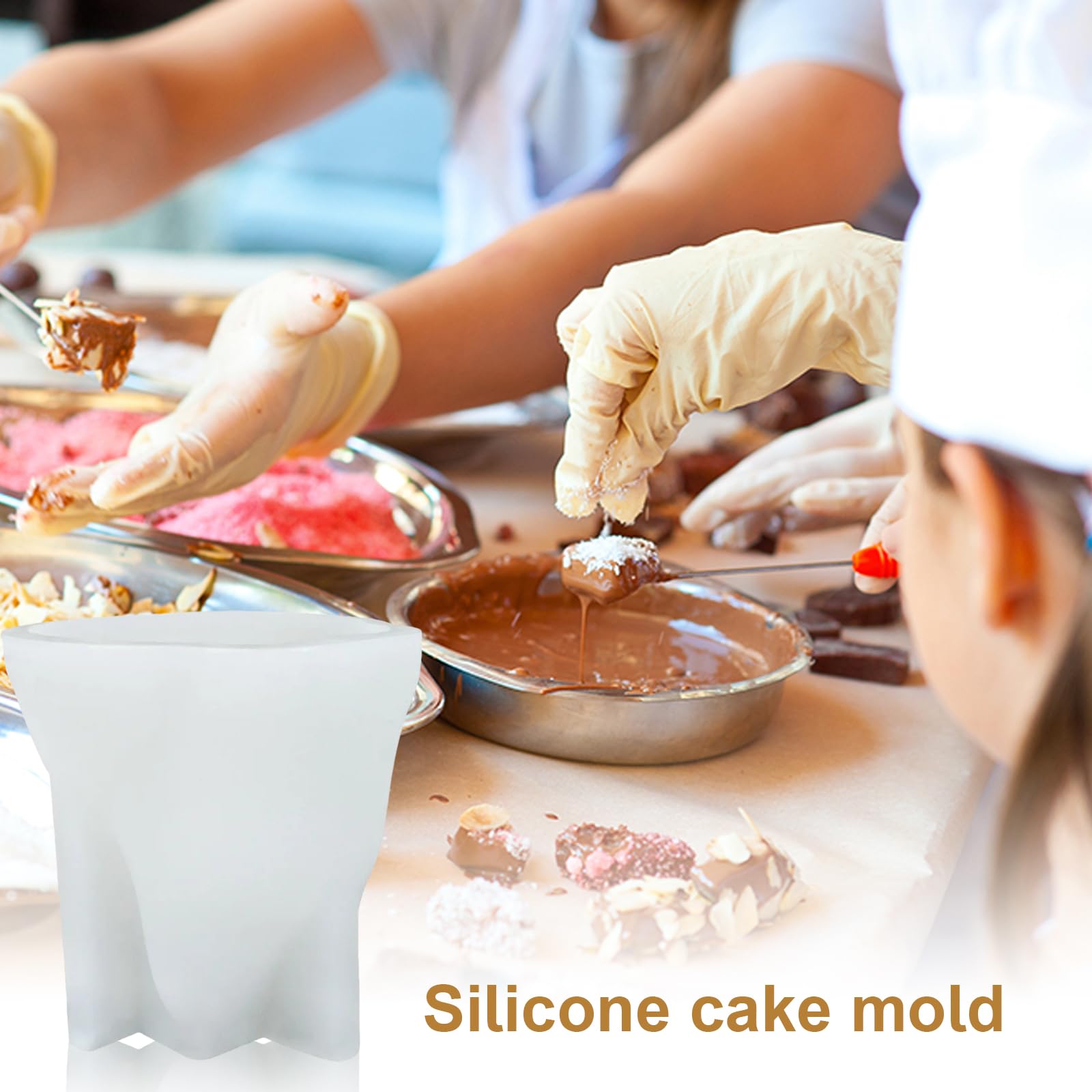 Schattige cartoon kat vorm siliconen bakvorm siliconen pudding mallen gelei mal chocolade pudding zeepvorm siliconen suiker draaien bakken gereedschap