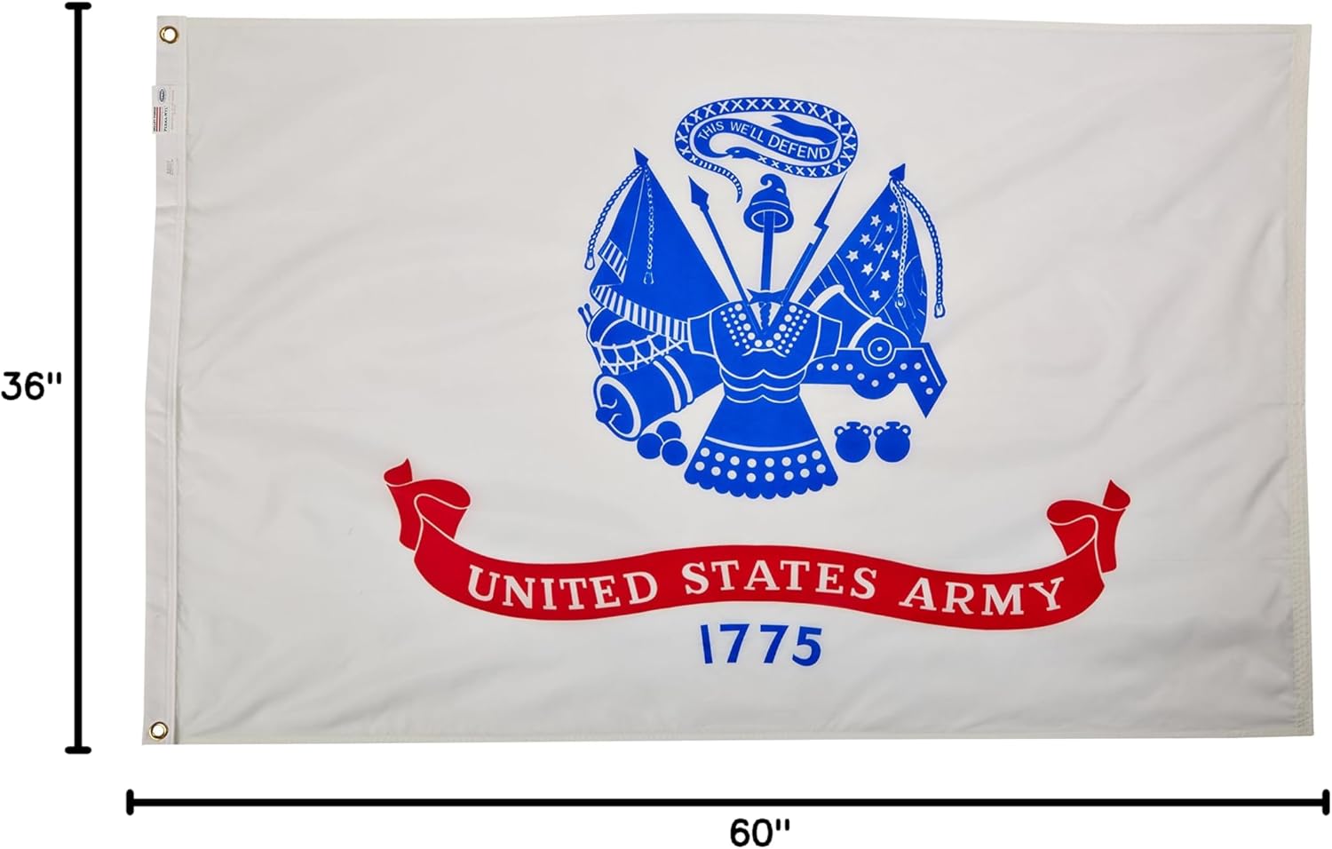 Valley Forge Flag Made in America 3' x 5'Nylon United States Army Flag
