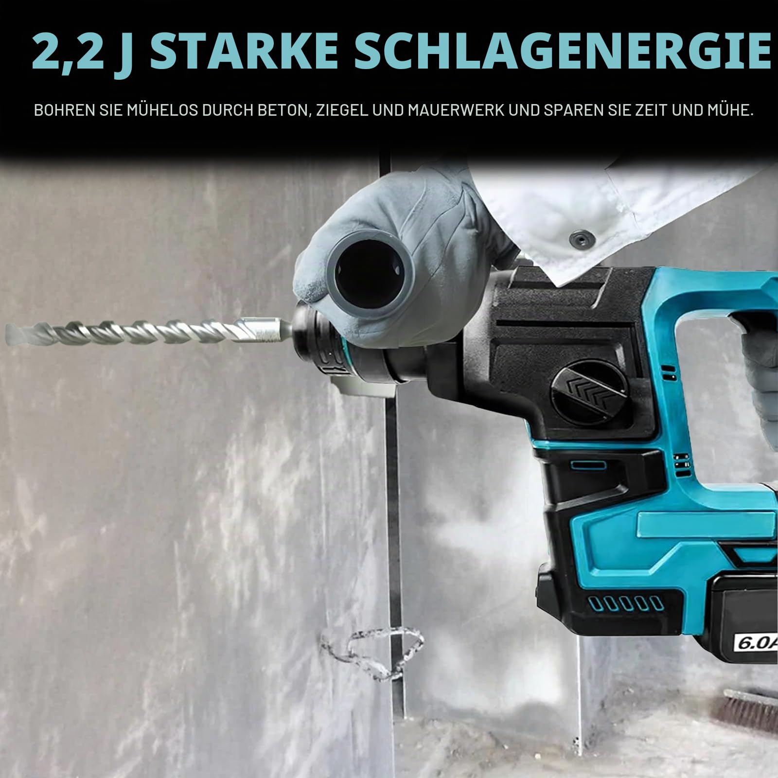 Bohrhammer Akku Schlagbohrmaschine kompatibel Makita 18V