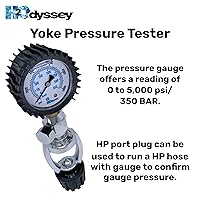 Vista 7 de H2ODYSSEY Probador de presión de yugo - Medidor de buceo