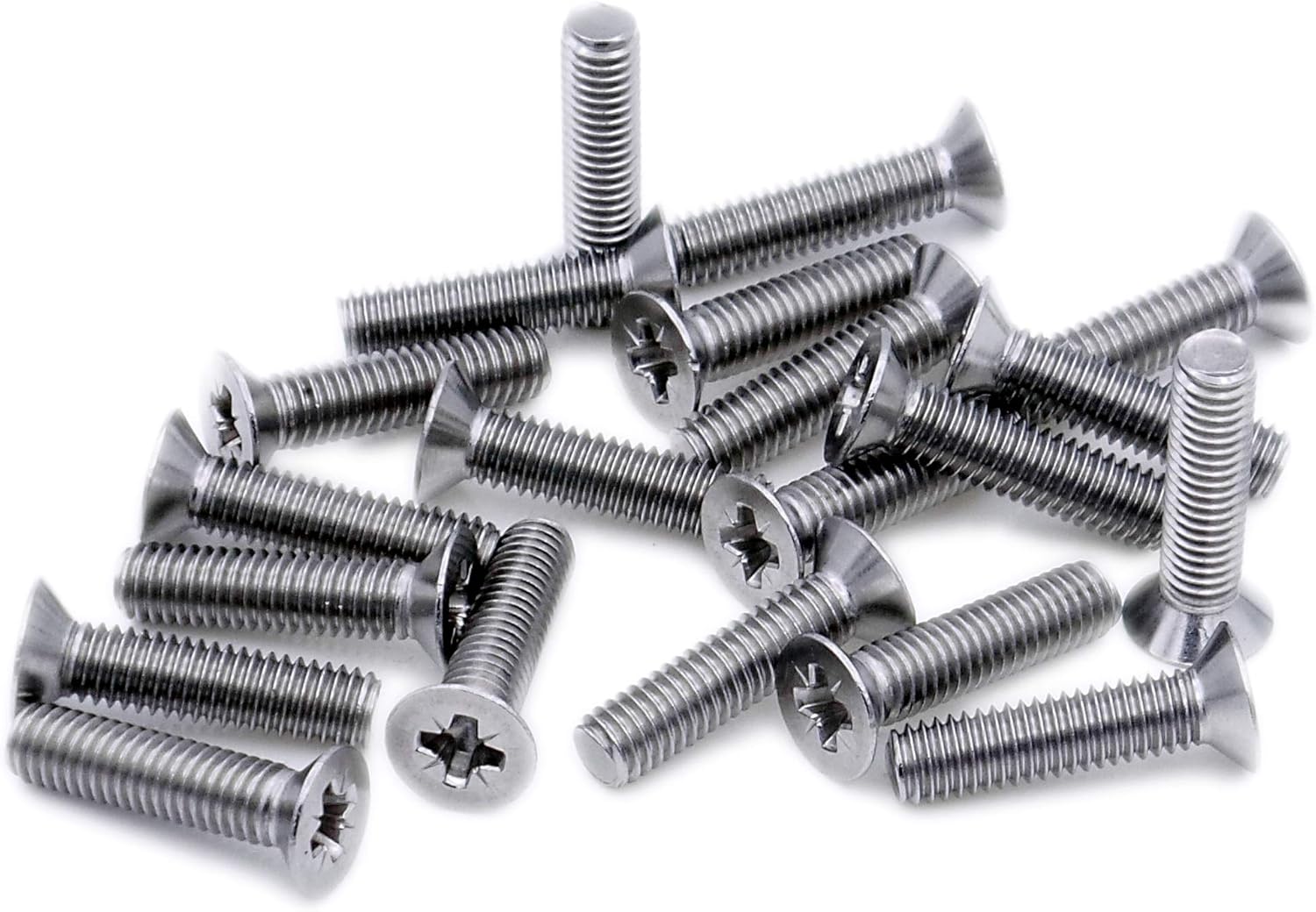M6 (6mm x 10mm) Pozi Countersunk Machine Screw (Bolt) - Stainless Steel (A2) (Pack of 20), M6x10 - A2(20) - Image 3