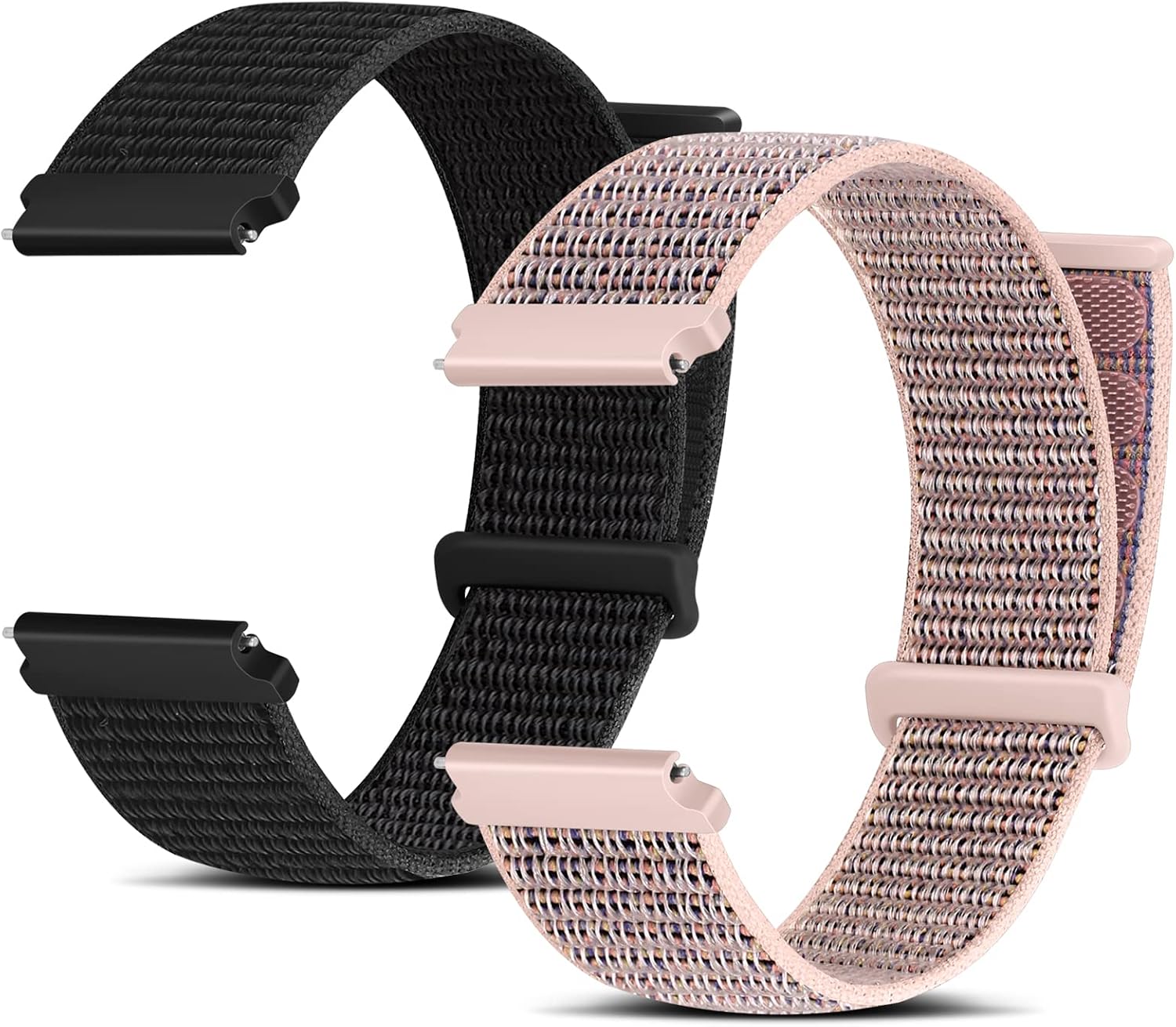Nylon Watch Straps 16mm 18mm 20mm 22mm Quick Release Bracelet for Men and Women Adjustable Breathable Woven Sports Bands Nylon