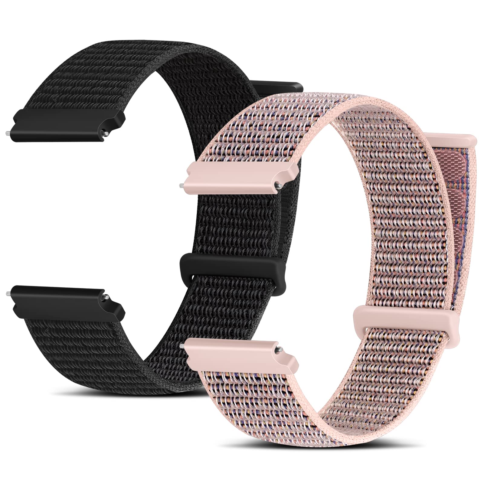 Huamanlou Nylon Uhrenarmband 16mm 18mm 20mm 22mm, Schnellver