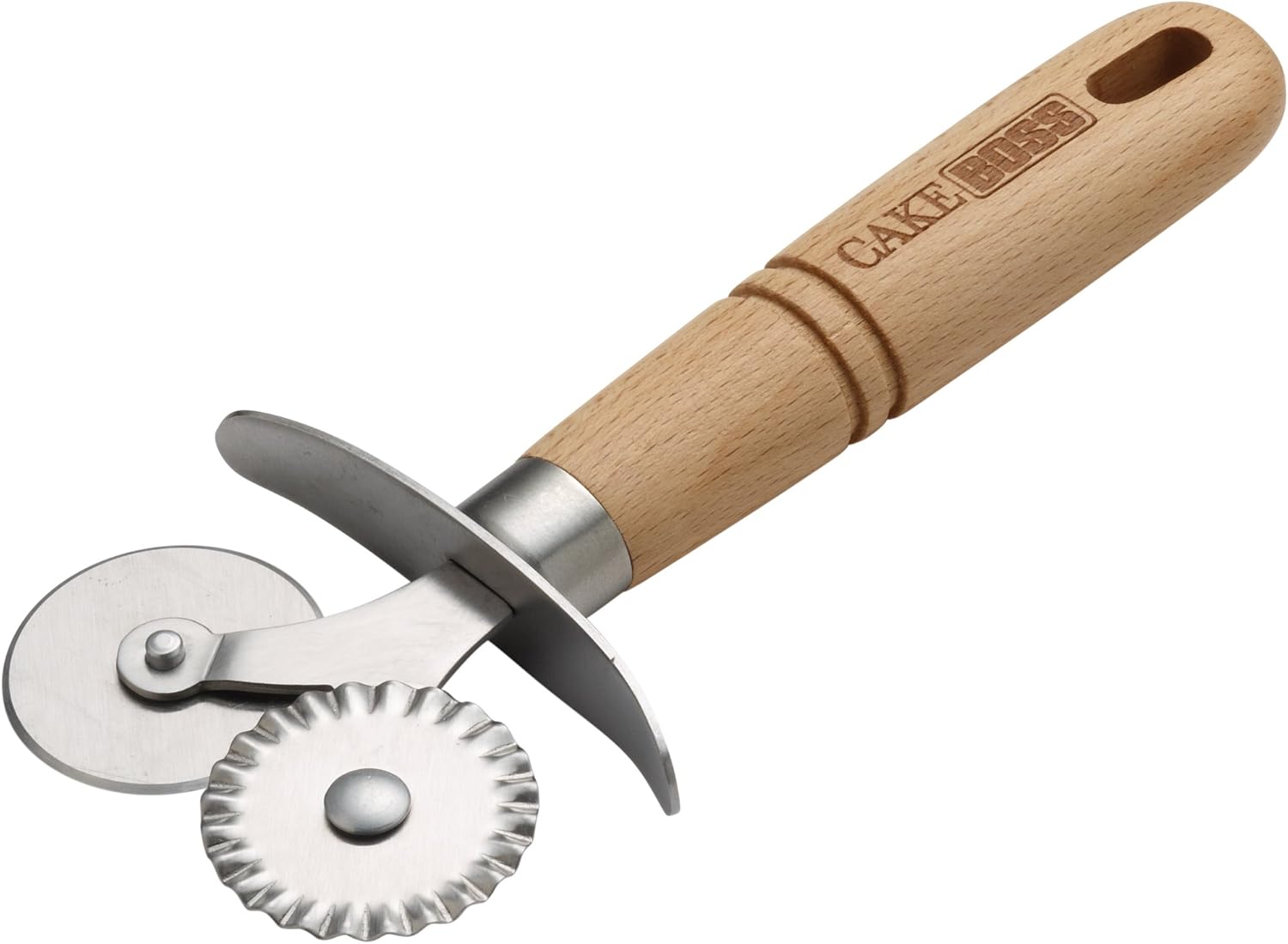 Cake Boss Wooden Tools and Gadgets Pastry Wheel, Small, Wood