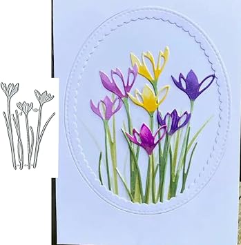 3pcs Flower Metal Die Cuts,Christmas Spring Summer Flower Blossom Cutting Dies Cut Stencils DIY Scrapbooking Decorative Embossing Paper Scrapbooking Card Making