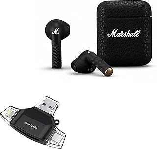 BoxWave Smart Gadget Compatible with Marshall Minor III - AllReader SD Card Reader, microSD Card Reader SD Compact USB - Jet Black