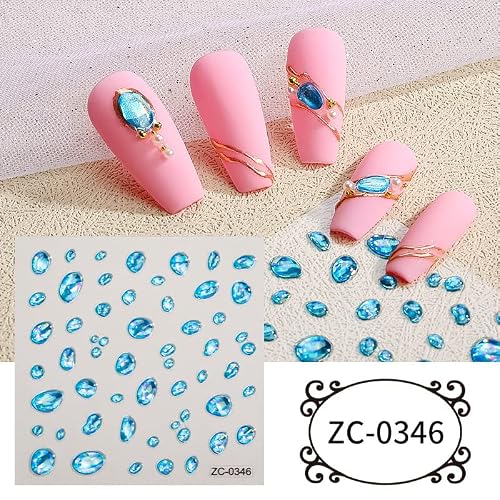 Senvenski 5D Nail Stickers, Gel Nail Art Sticker Embossed Wing Shell Scaleph Mermaid Jelly Nail Decals Supplies For Kids Manicure Diy Decoration (Tz006-Mermaid) #TOP2