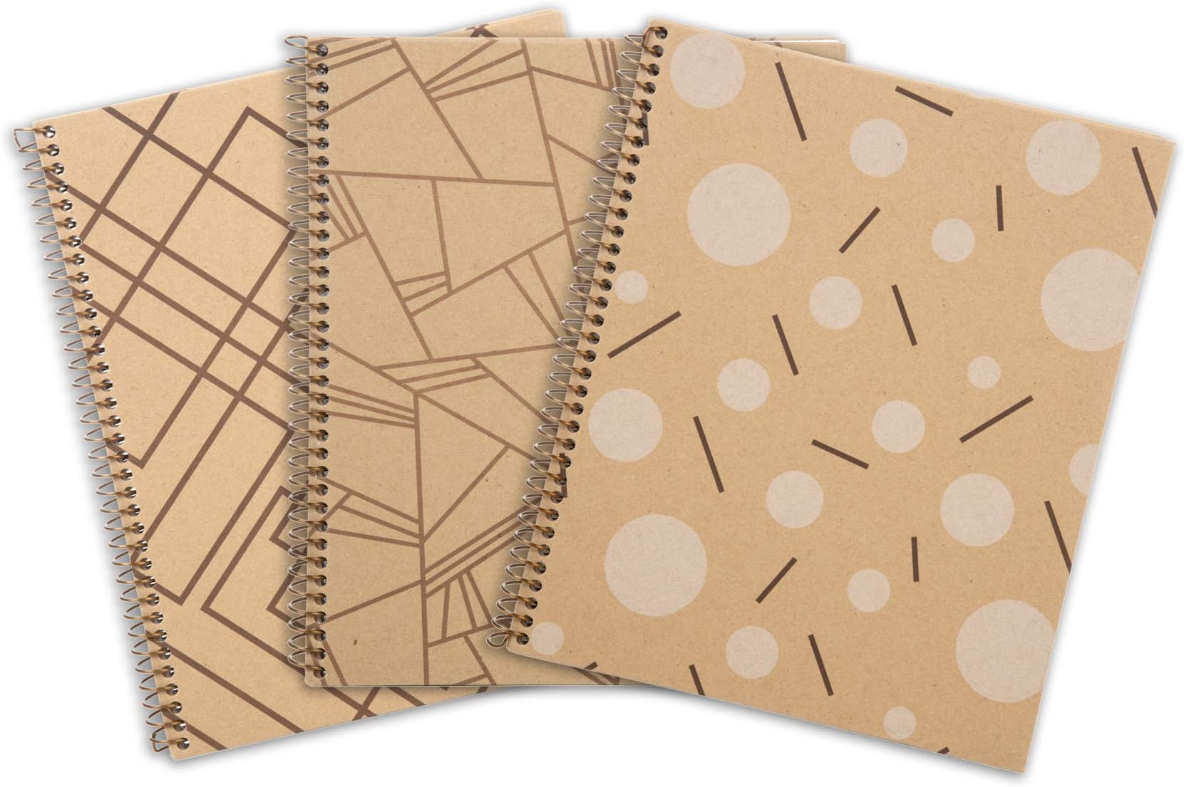 Mintra 100% Recycled Notebooks (Letter Size (8.5in x 11in), Design Set 3pk)