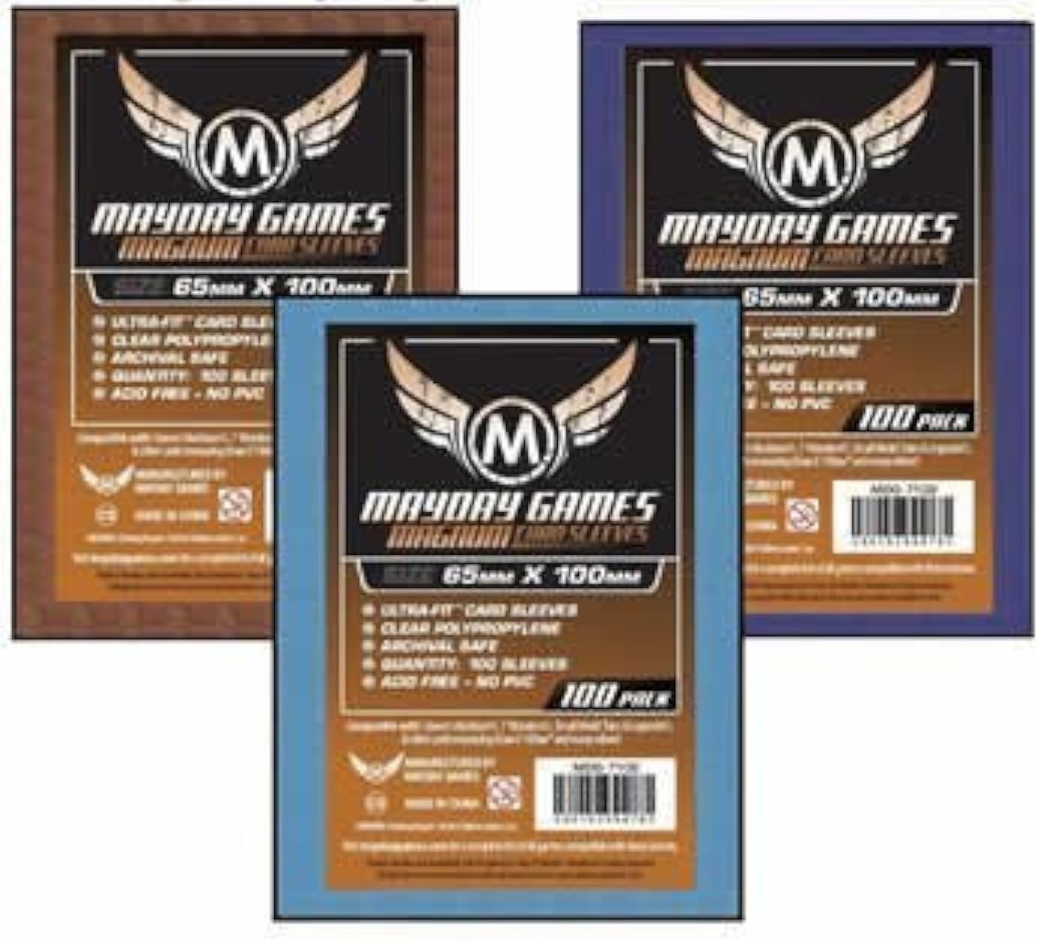 Purple Back, 7 Wonders Sleeve (65x100mm)-100 Standard