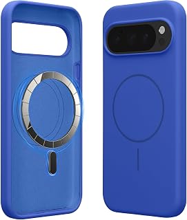 kwmobile Silikon Hülle für Google Pixel 10 / Pixel 10 Pro Handyhülle - Case Kompatibel mit MagSafe Baltik Blau