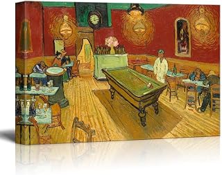 The Night Cafe by Van Gogh Giclee Canvas Prints Wrapped Gallery Wall Art | Stretched and Framed Ready to Hang - 24" x 36"