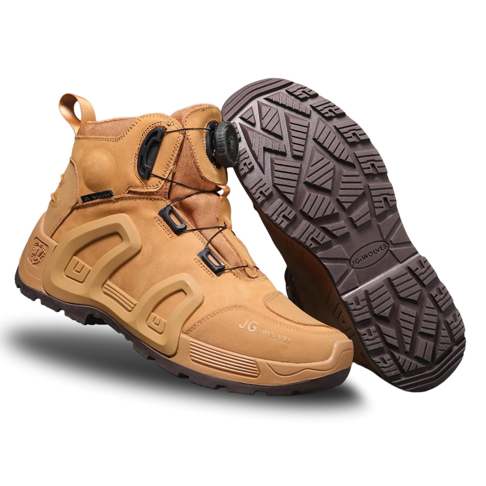 Scarpe da Moto Uomo Impermeabili Neri in Pelle con Protezione TPU