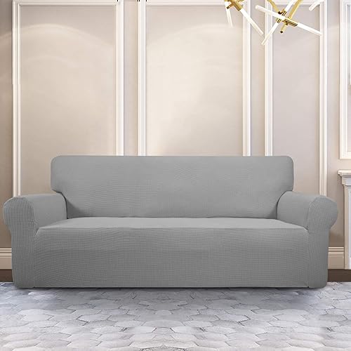 Miniatura 2 de PureFit - Funda elástica para sofá extragrande, jacquard, elastano, antideslizante, suave, protector de muebles lavable con espuma antideslizante y
