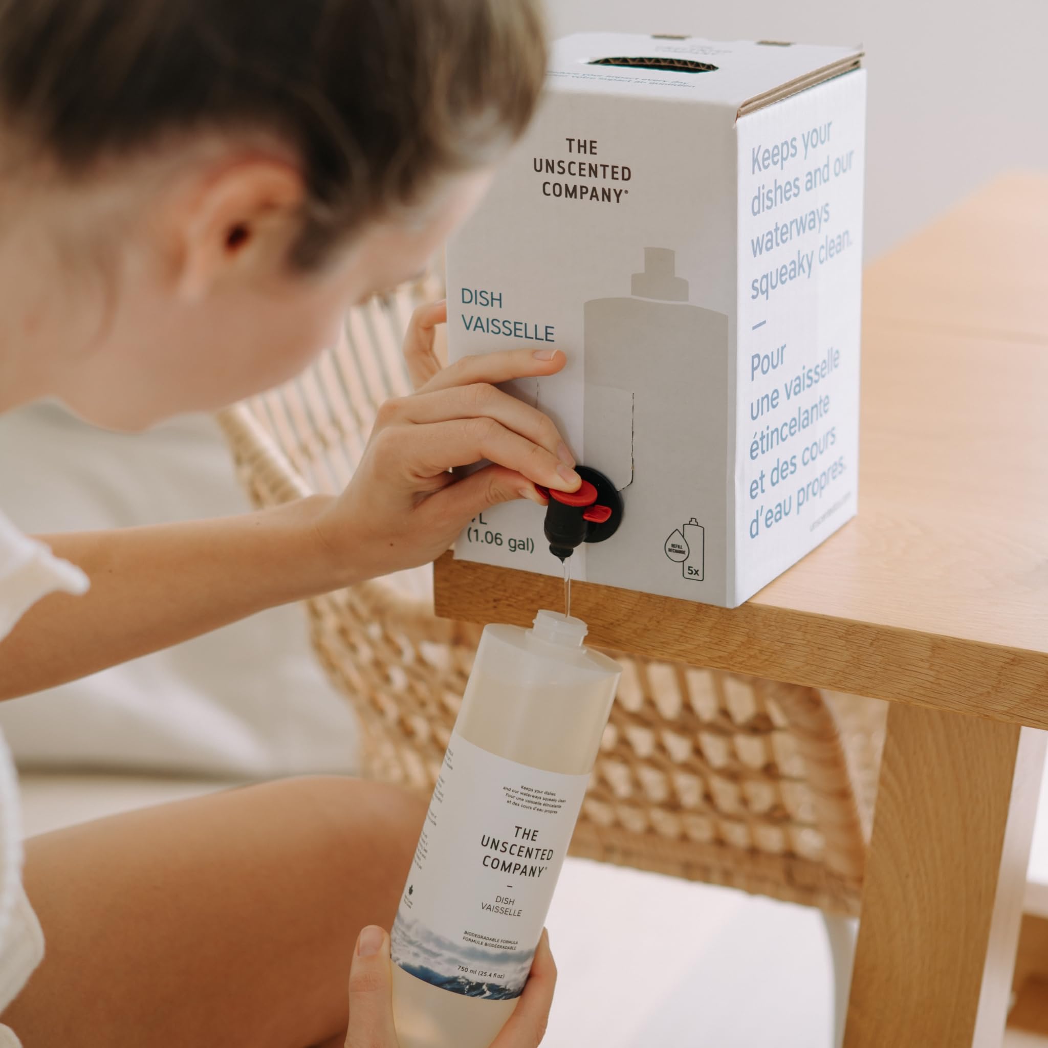 The Unscented Company Caja de recambio de jabón para platos, 1.06 GL