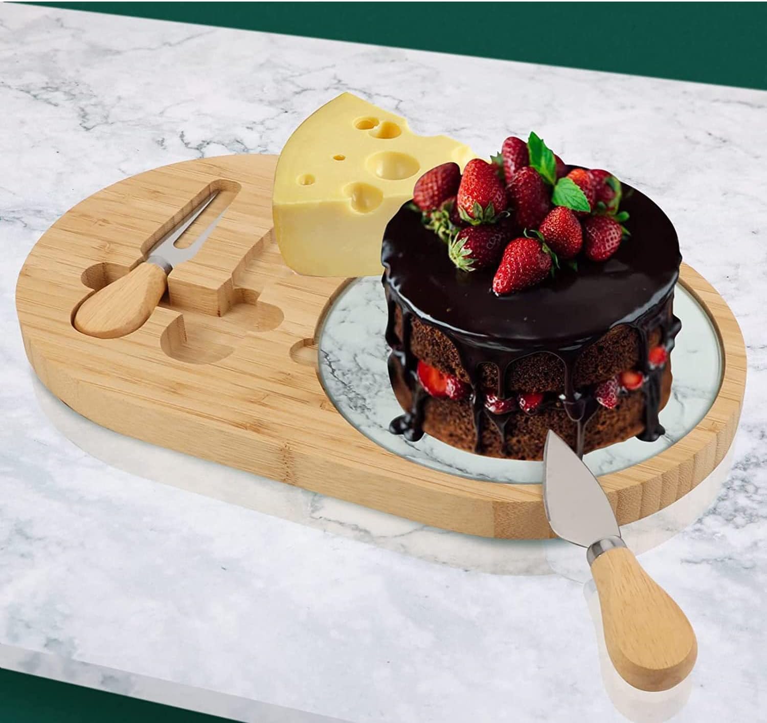 Cheese Board Home Kitchen Western Food Steak Bread Afternoon Tea Snack French Fries Dim Sum Cutting