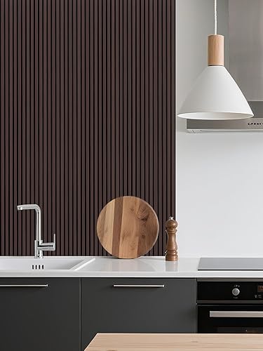 Miniatura 7 de Woven Sound Paneles de madera para pared, funcionalidad y durabilidad, diseño acanalado mejorado acústico y a prueba de sonido, decoración de pared