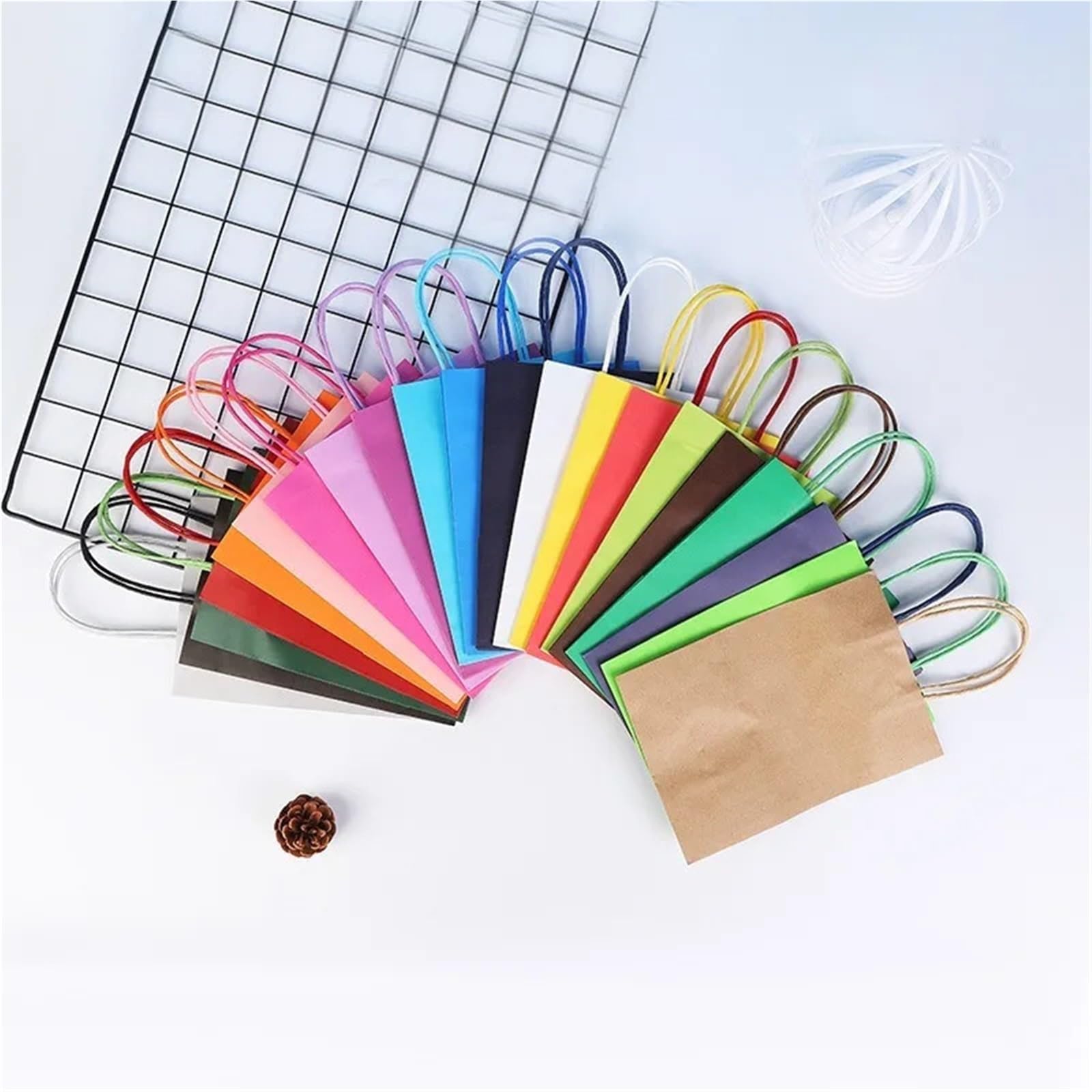 Papiertüten 10/20 Stück bunte Kraftpapiertüten