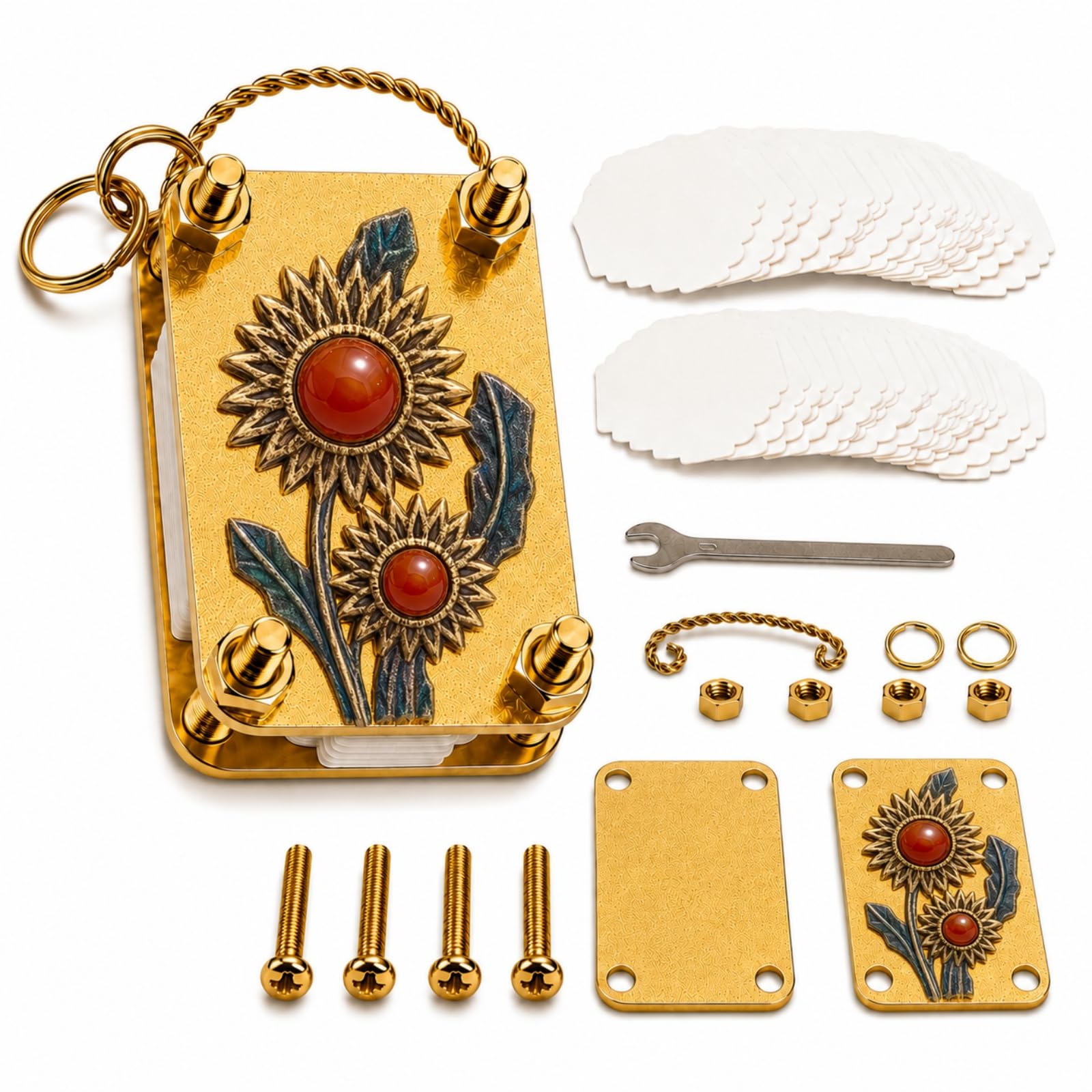 View 1 of [DAMAGED] Generic Mini Flower Press Keychain Kit