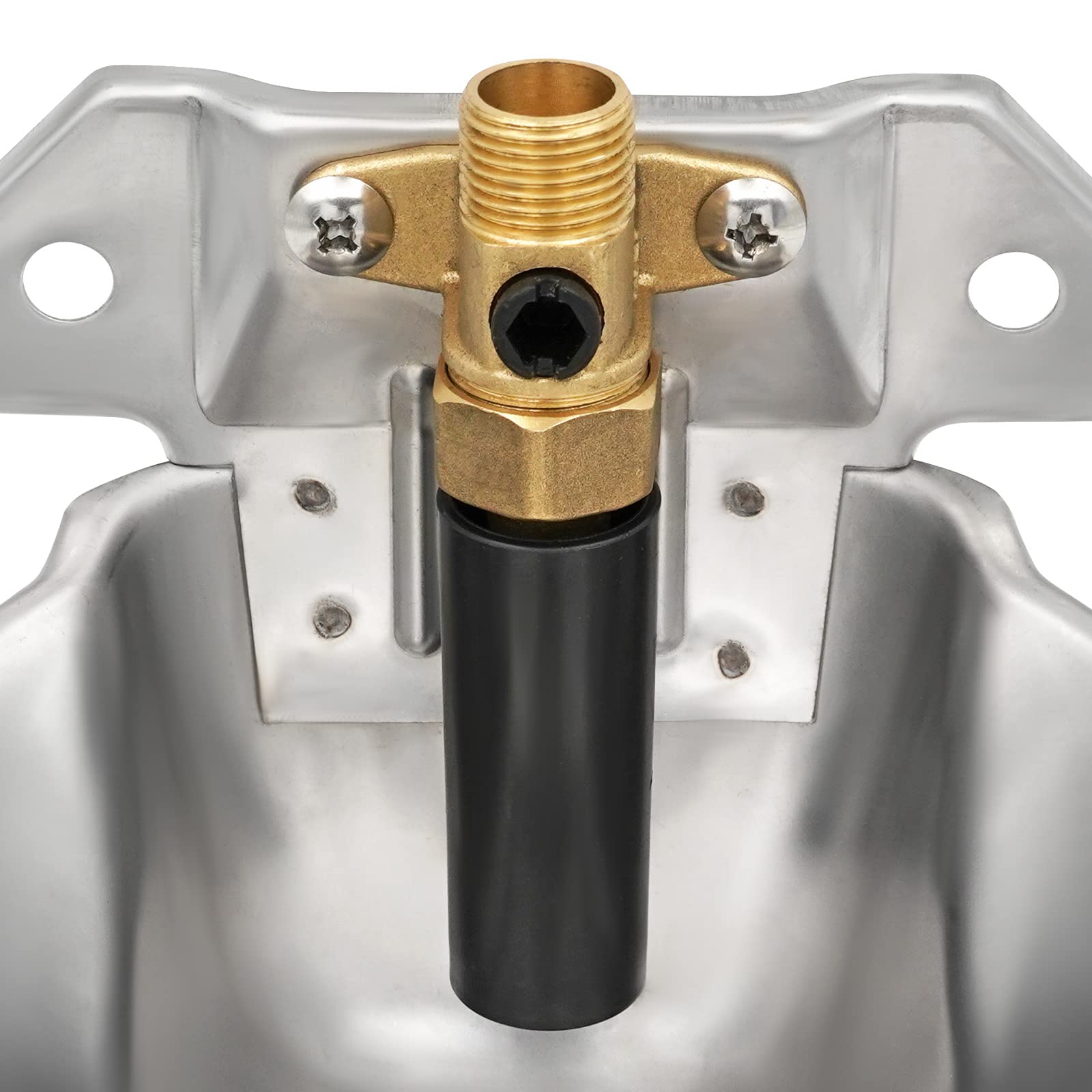 Abreuvoir Automatique en Acier Inoxydable pour Moutons et Chèvres, Robinet en Cuivre Intégré, Convient pour Veaux, Porcs, Porcelets et Chiens