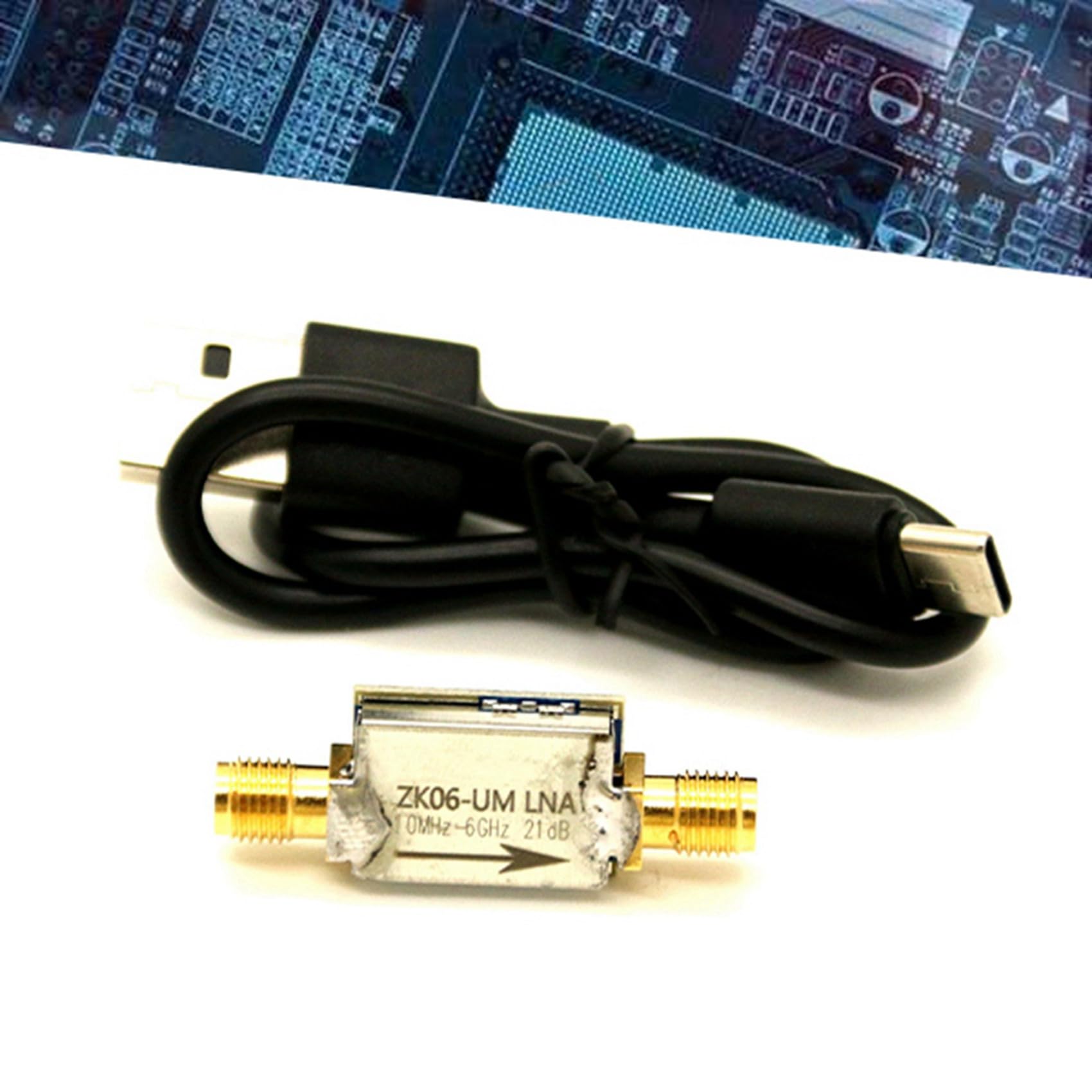 Amplificador de Bajo Ruido Serie ZK06-UM, Interfaz USB de 100 KHz A 6 GHz, Módulo Preamplificador de Potencia de Alta Ganancia de 21 DB (6 Juegos)