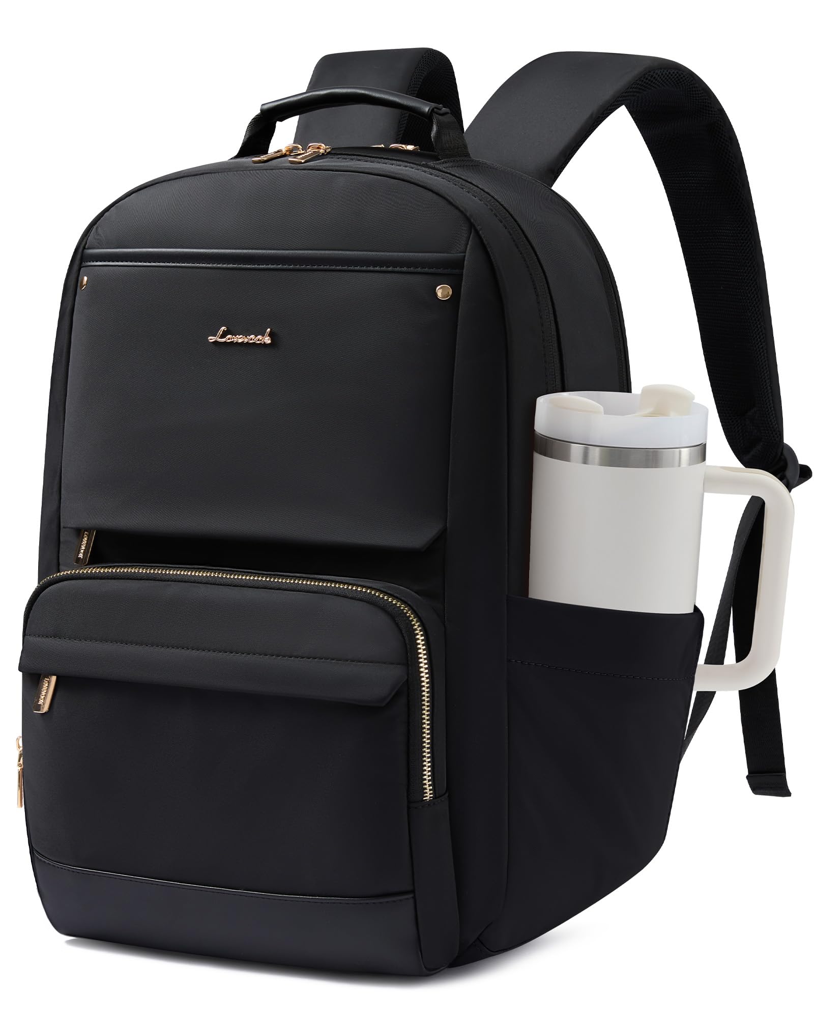 LOVEVOOK Rucksack Damen, 15,6 Zoll Laptop Schulrucksack Teenager Wasserdicht Schultasche mit Großem Fach für Trinkflasche Backpack Women School Bag Arbeitsrucksack Tagesrucksack für Reise Uni Work