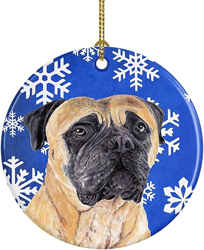 Miniatura 9 de Caroline's Treasures Siberian Husky - Adorno de cerámica para colgar en el árbol de Navidad, para el hogar, Navidad, fiestas, regalo, 3 pulgadas,