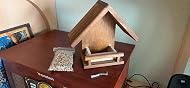 Mangeoire Pour Oiseaux 'Huis' En Pin | Nourriture Incluse Pour Petits Oiseaux