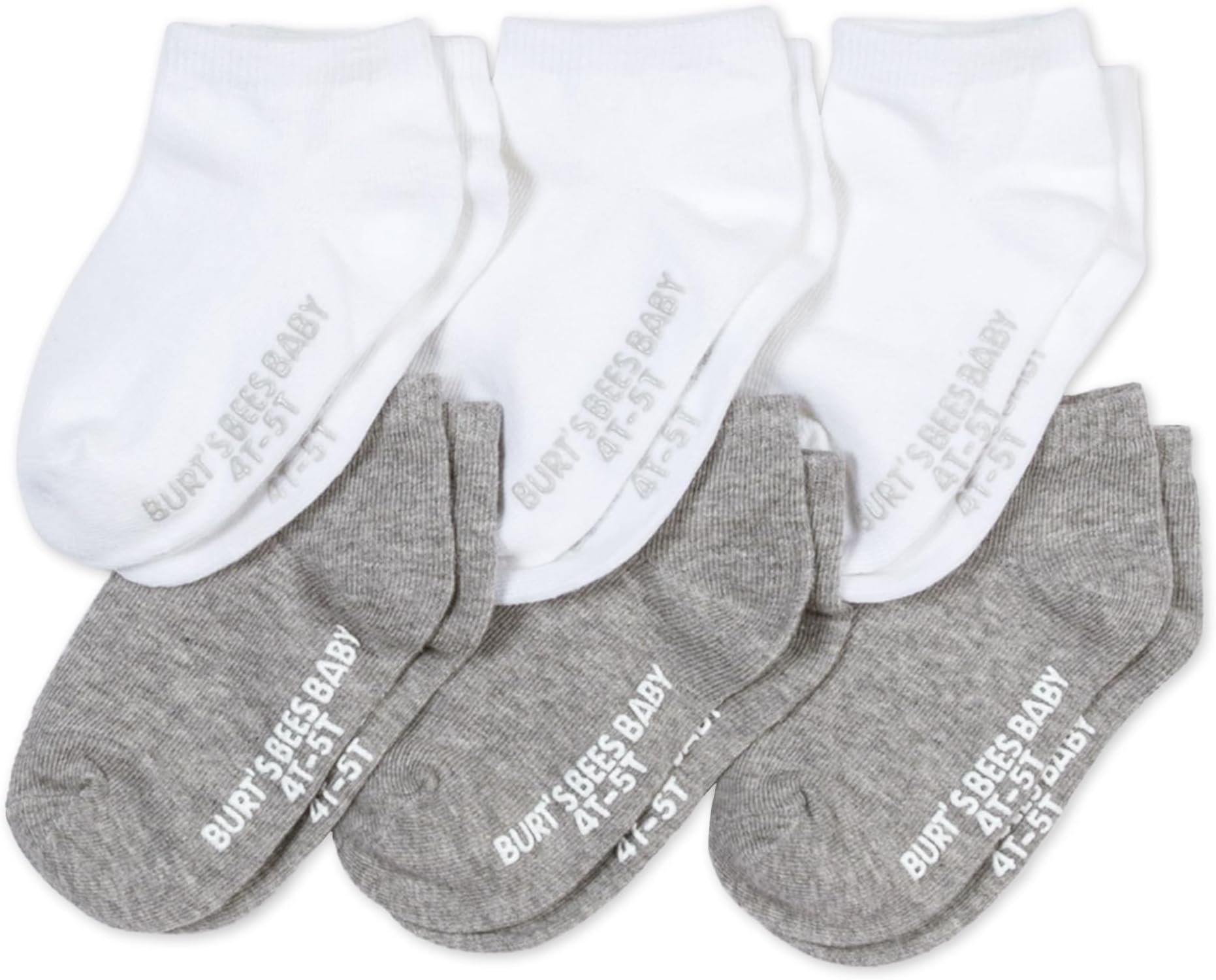 Baby Girls' Ankle Socks with Non-Slip Grips (6-Pack)