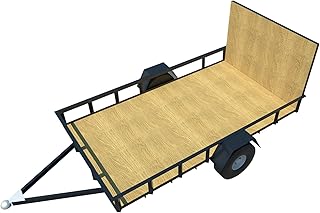 Utility Trailer Plans DIY Open Lawn Cargo Carrier 6' x 10' Build Your Own