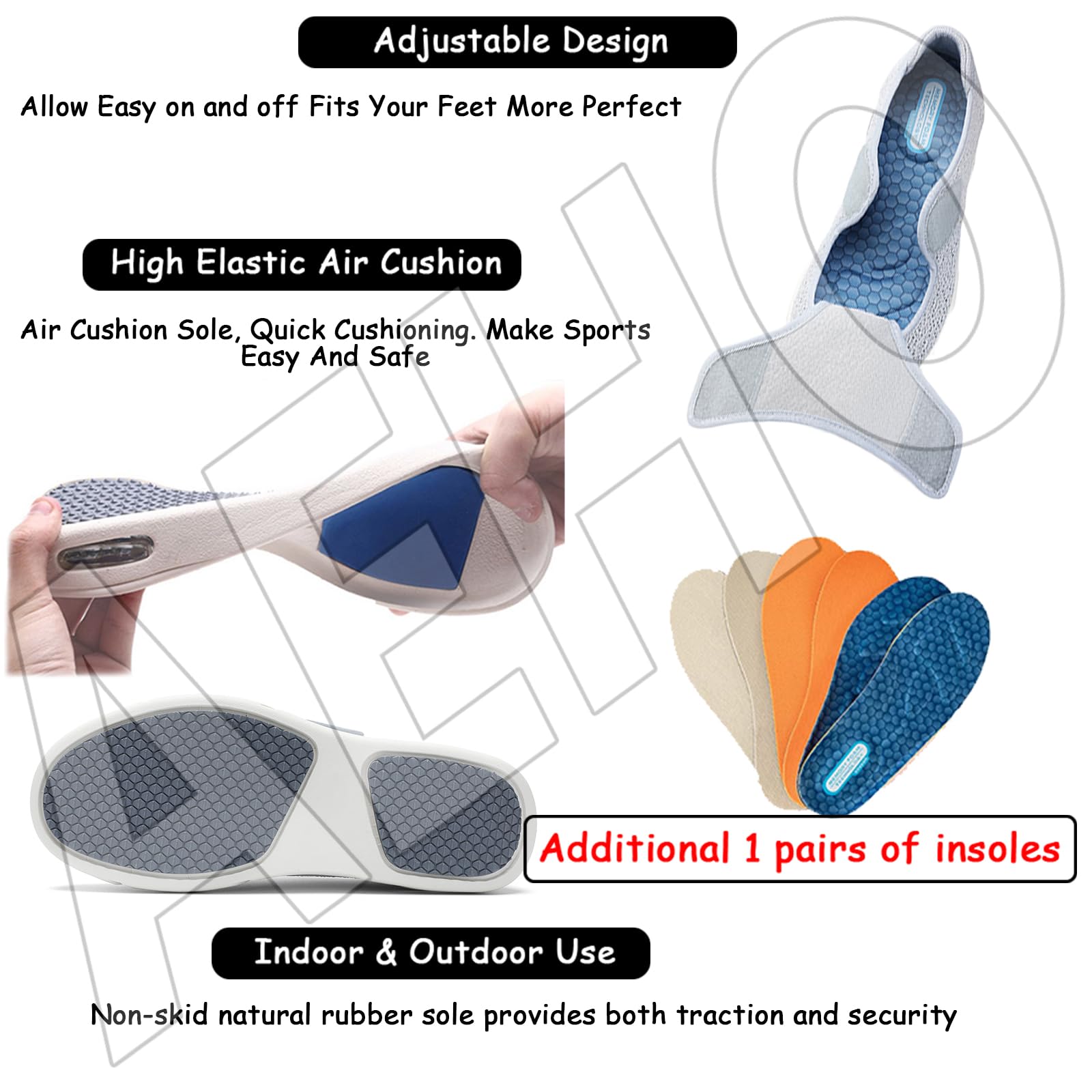 AEHO Zapatos para Pies Delicados Caminar Zapatillas Pie Diabetico Verano Hombre Mujer Ortopedico Enfermería Cómodas Ancho Especial Calzado pies Anchos Ortopédicos,Beige,40 EU