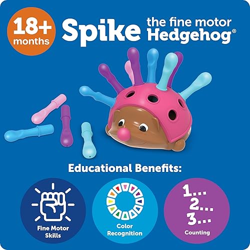 Miniatura 32 de Learning Resources - Juguete sensorial para practicar las habilidades motrices finas Spike The Fine Motor Hedgehog, para niños de más de 18 meses