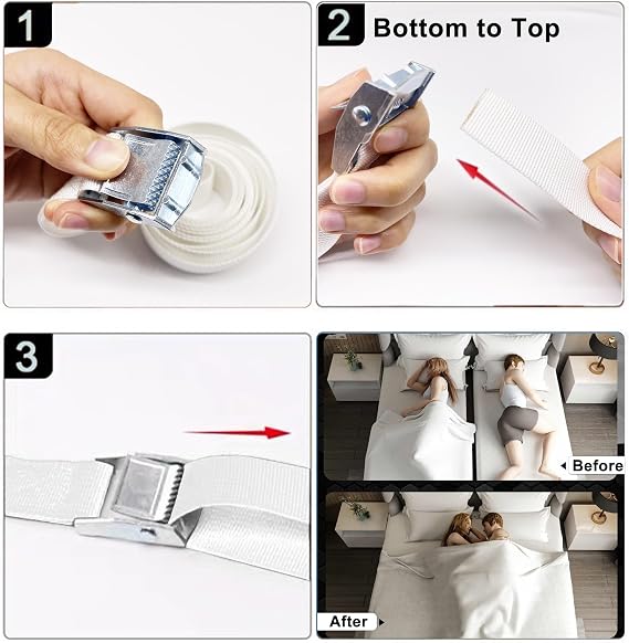 Consss 33ft Long Twin Bed Connector, Twin Mattress Connector to Make King, Adjustable Bed Bridge Twin to King Daybed Converter, Sturdy Durable Without Deformation