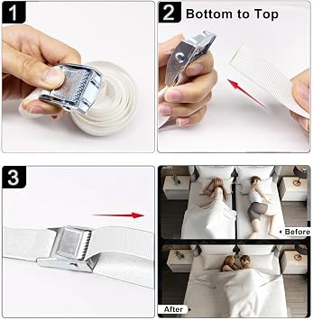 Consss 33ft Long Twin Bed Connector, Twin Mattress Connector to Make King, Adjustable Bed Bridge Twin to King Daybed Converter, Sturdy Durable Without Deformation