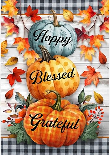 Miniatura 5 de Briarwood Lane Decoración de otoño - Banderas de jardín de otoño - Banderas de jardín de temporada - Banderas de cosecha - Banderas de patio -