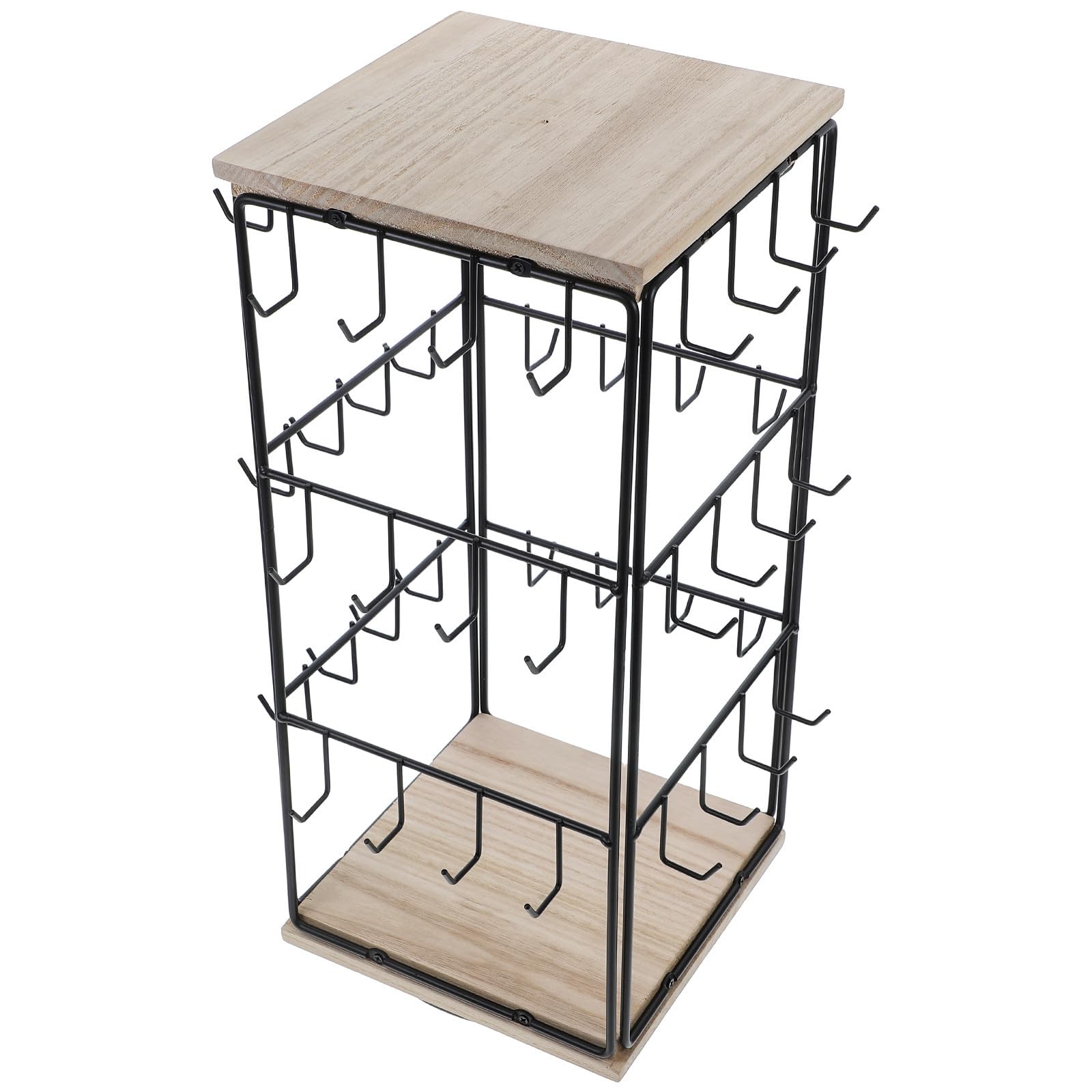 Schmuckständer mit 360° Drehbarem Ohrringhalter und Armbandhalter Organizer für Ringe und Halsketten Multifunktionale Schmuckaufbewahrung für Damen und Herren