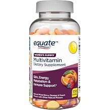 Equate Women's Multivitamin Gummies, Daily Complete Multivitamin for Adult Women, Mixed Berry Orange Peach Flavor, 170 Count Sticker