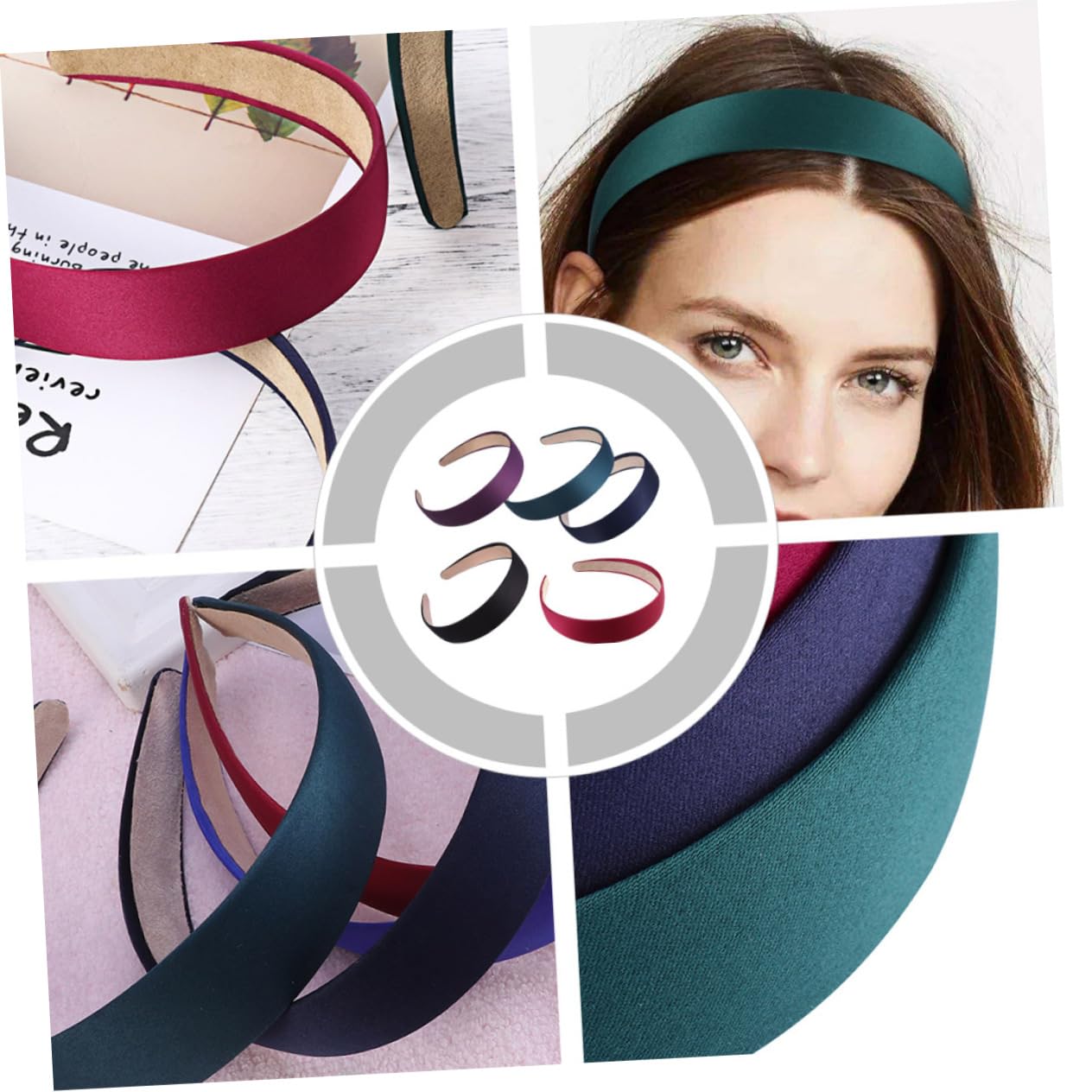 Didiseaon 15pezzi Cerchietto Ampio Colori Solidali Accessori Pratici Per Donna e Ragazza Per Occasioni e Attività Quotidiane
