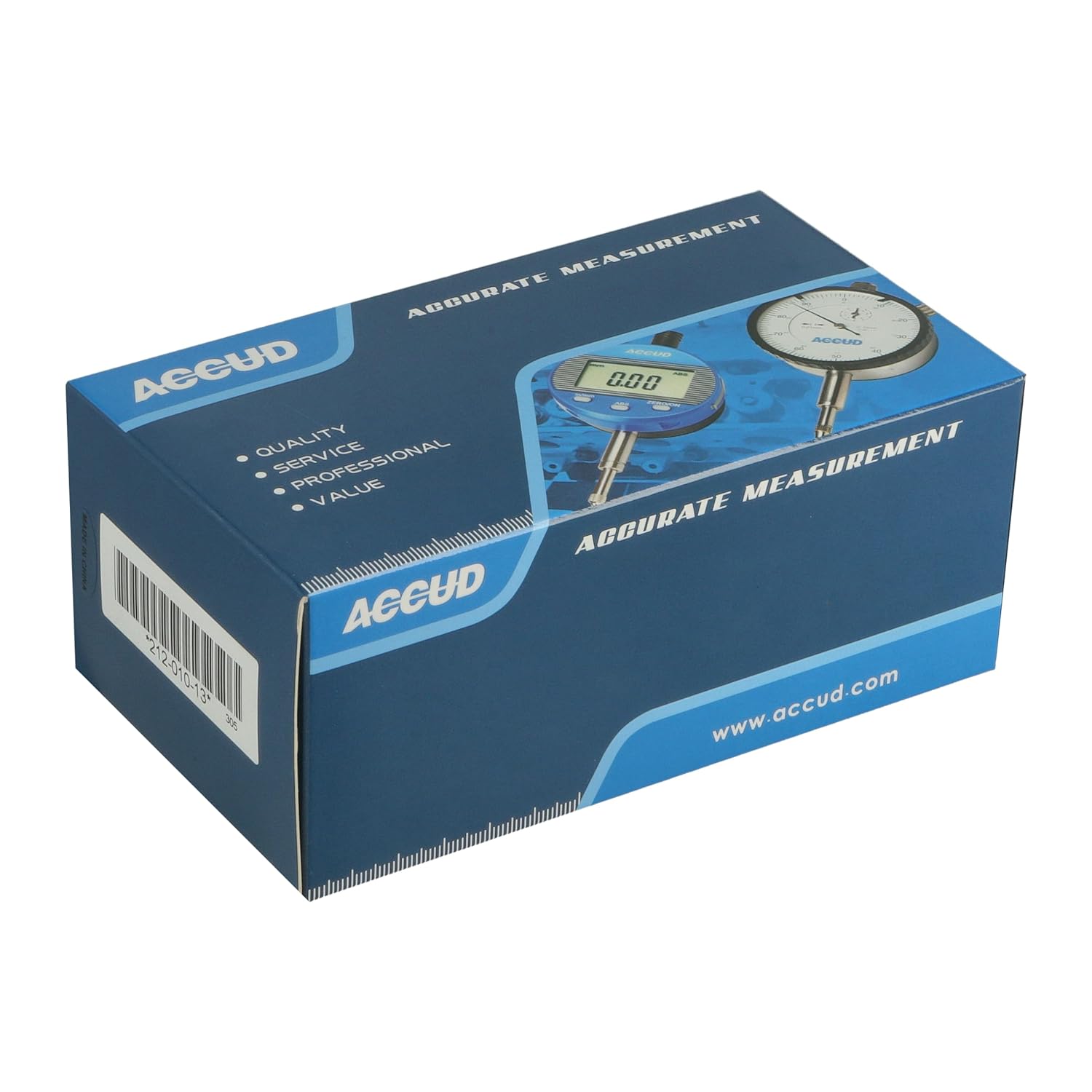 Digital Indicator 0.5''/12,7mm | Digital Probe Indicator Dial Test Gauge High Resolution: 0.0005''/0.01mm - with Spare Flat Back