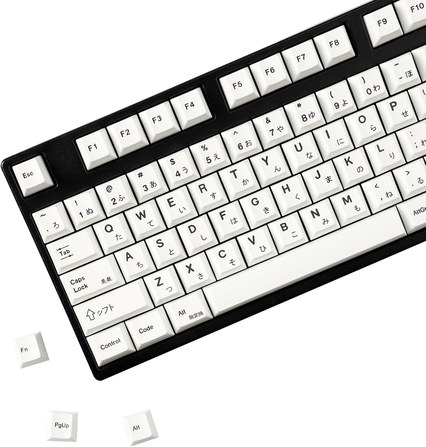 YMDK 139 Mac Keycaps Cherry Profile Normcore Style Minimalist Dye Sub PBT White Key Cap for 104 TKL 60% 96 84 68 Keychrone K2 K4 K8 MX Switches Keyboard