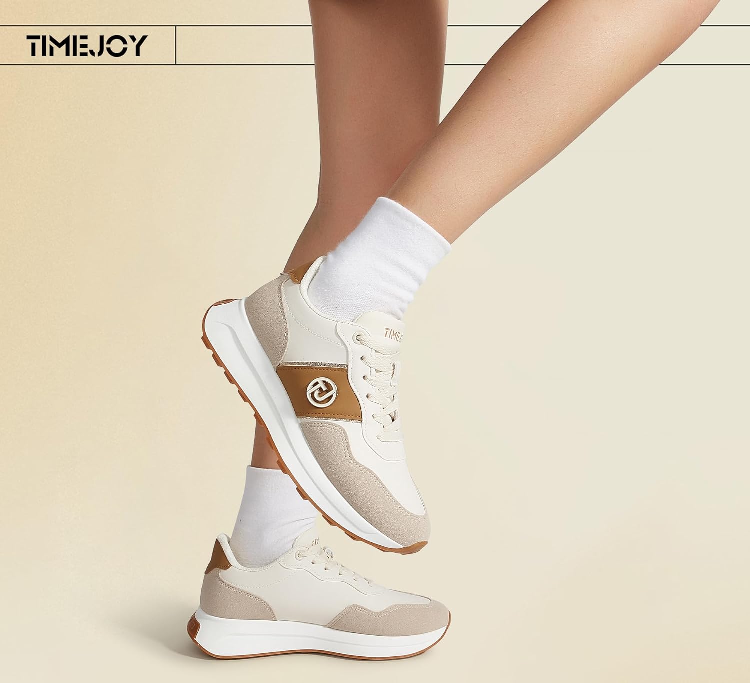 Women's Retro Fashion Sneakers - Comfortable Casual Shoes with Premium Soft PU Upper, Breathable & Durable, Lightweight Cushioned Sole for Walking, Gym, Casual Wear - Image 6