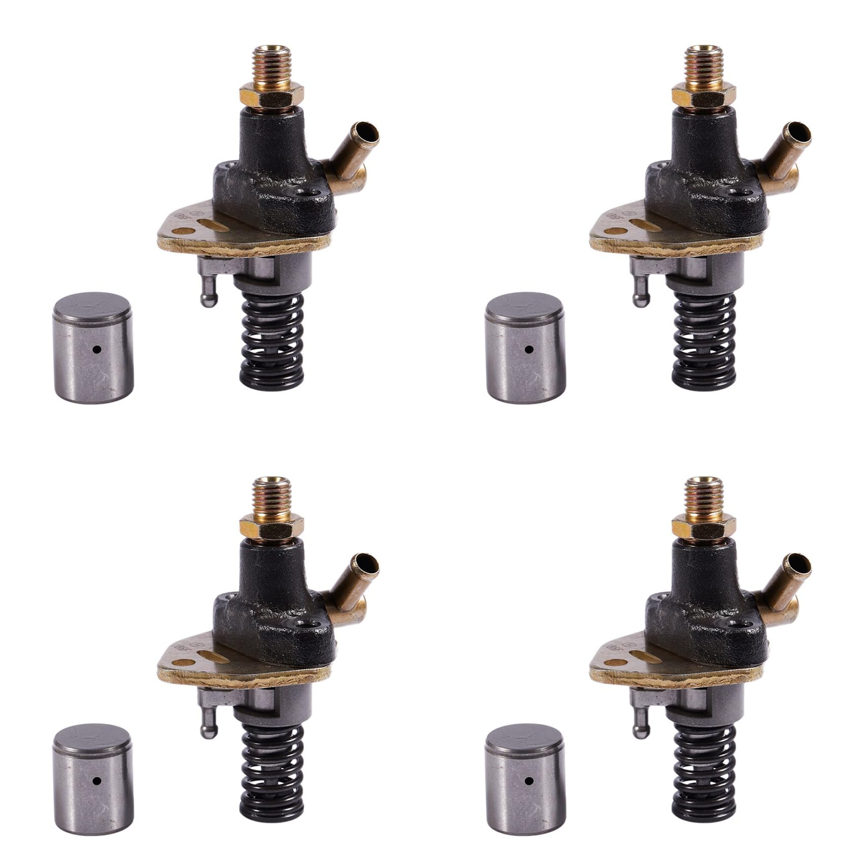 Jnchdghwa 4X for 186F Injection Pump Without Solenoid Valve for 186 186F 10HP Engine Oil Pump Tiller Accessories
