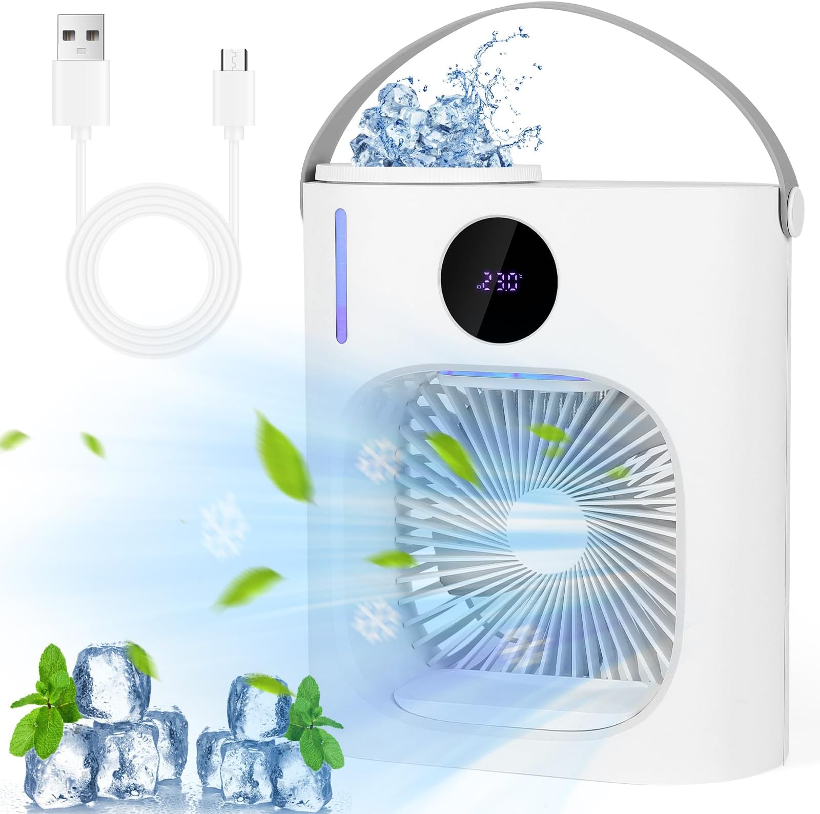 Tectake® Raaichisseur D'air Climatiseur Mobile Sans