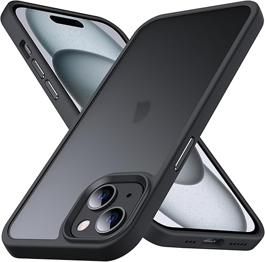 Anqrp Cover per iPhone 15 Plus, [Militare Antiurto] [Ricarica Wireless] Antigraffio Silicone...